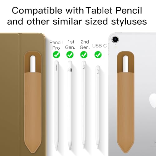 Image of MoKo Adhesive Pencil Case Holder Sticker for Apple Pencil, Mocha Mousse