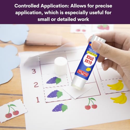 Image of Soni Officemate Glue Stick - 25 gm | Pack of 4 | Quick-Drying Strong PVP Adhesive | Ideal for School, Art, DIY, Office & Home | Safe & Child-Friendly | Quick-Drying Ideal for School, Art, DIY, Office & Home Safe & Child-Friendly