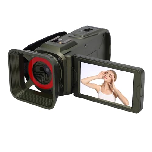 Generic 4K rfIJ rfIJAWiFi 64MP Vlogging JA18X fW^ Y[ & 3 C` 270 x]XN[AfW^ Y[ R[_[ T|[g 32GB SD J[h ()