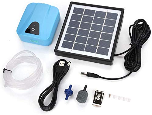 SPORTARC Solar Teichbelüfter - Solarbetriebene Sauerstoffpumpe Mit Blasenstein