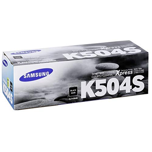 Samsung CLT-K504S Toner for CLP-415NW, CLX-4195FW, SL-C1810W, SL-C1860FW, Black