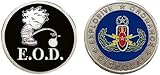 EOD Calvin Challenge Collectible Coin Logo Metal Lucky Poker Chips & Gift