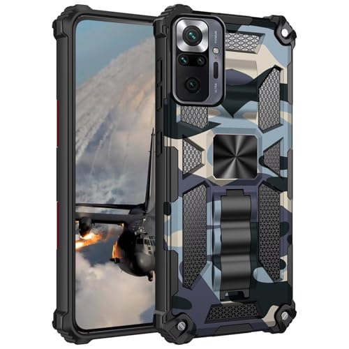 xinyunew Funda para Xiaomi Poco X3 GT,Cubierta Carcasa [antigolpes Fundas ] Protección de Cuerpo Completo 360 Grados Militar para Xiaomi Poco X3 GT Protectora Caso Cover (Producto) - Azul Marino