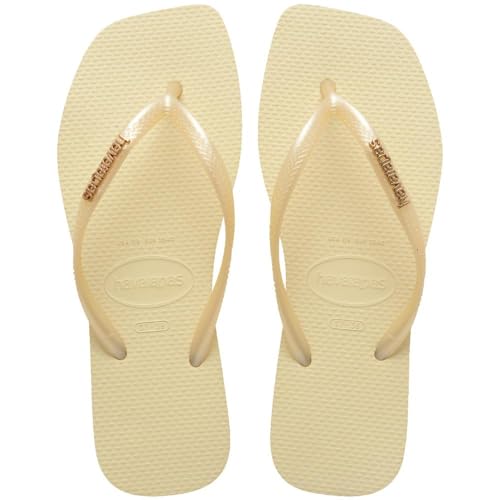 Havaianas Women Hav. Slim Square Logo Metallic Flipflop Buttercream 37/38 EU