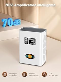 ANYCALL Amplificatore Segnale Cellulare 5G 4G LTE 3G gsm Ripetitore per Casa sulla Banda 3, 7, 8 e 20 per Tim Wind Tre Vodafone e Altro con Antenna Omnidirezionale
