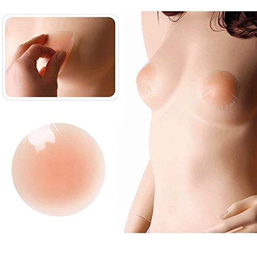MYZA Women's Reusable Nipple Cover - Silicone Nipple Cover Bra Pad - Adhesive Reusable Nipple Pads - Thin Silicone Nipple Cover Pasties - Image 4