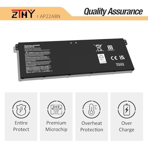 Image of AP22A8N Laptop Battery Replacement for Acer Swift Go SFG14-71 SFG14-71T SFG14-72 SFG16-71, TravelMate P2 TMP214-55 TMP214-55-TCO TMP216-51-TCO, P4 TMP414-53 TMP416-52, P6 TMP614-53-TCO AP22ABN 65Wh