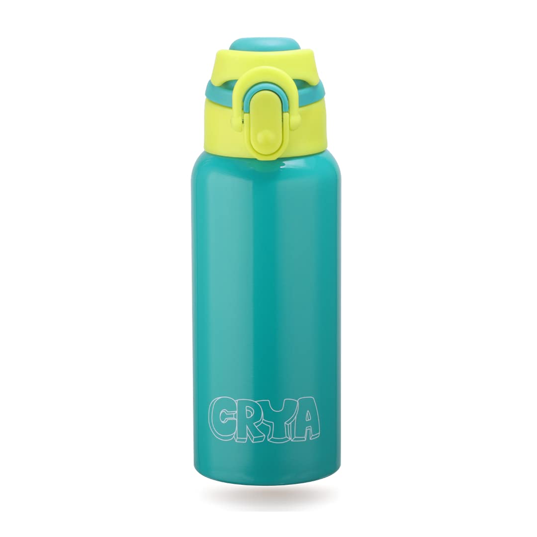 CRYA Zenith 600ML Stainless Steel Water Bottle for Hot and Cold Beverages for Upto 24 Hours, BPA Free and Leakproof Thermo