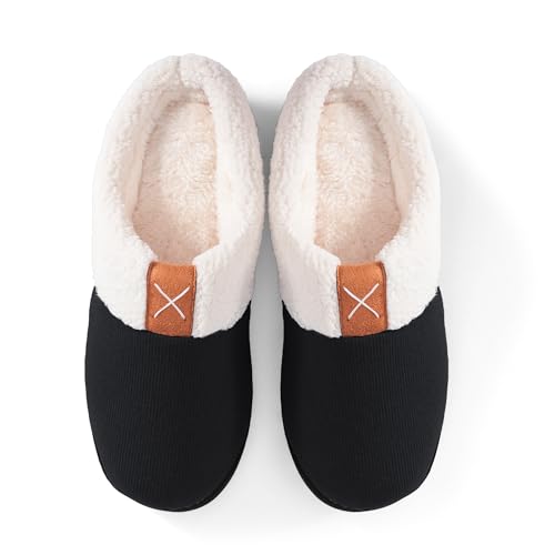Women's Indoor Bedroom Slipper with Memory Foam, Warm Cozy House Shoe with Anti-Skid Rubber Sole for Ladies2