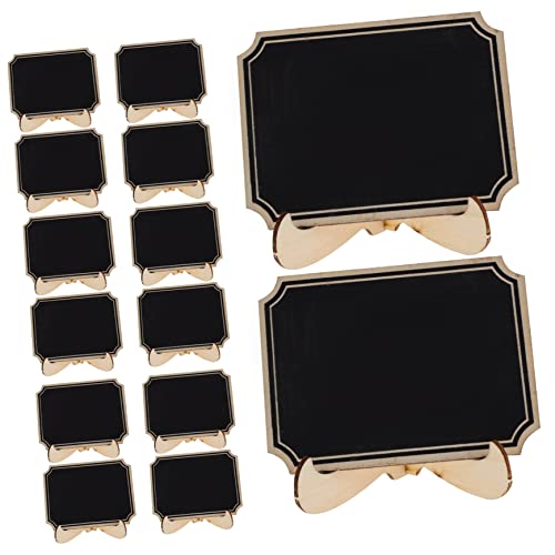 ERINGOGO 20Pcs Small Chalkboard Signs Erasable Miniature Table Blackboard for Restaurant Displays Decor for Events Messages Design with Smooth Edges