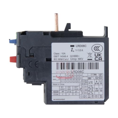 Relais thermique LC1D contre surcharge et manque de phase LRD06