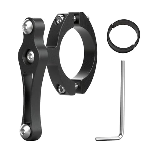 Universal Adaptador Portabidon Bicicleta, Soporte Botellas tija sillin de Aluminio Manillar Recambio Portabidón de Bicicleta Ajuste Manillar Clip Holder Mount Clip Soporte para MTB Carretera Negro
