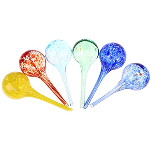 Kekafu RCHG2110-ABC@#LMX 3Pcs Plant Watering Globes Automatic Watering Bulbs Multi-Colored Glass Watering Globes Mini Decorative Hand-Blown Glass Small Plant Bulbs Garden Water Device Watering Bulbs thumb #6