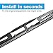 Rear Wiper Blade,ASLAM 12X Rear Windshield Wiper Blades Type-E for Original Equipment Replacement,Exact Fit(Pack of 2)