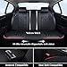 Coverado Seat Covers, Car Seat Covers Full Set, Leather Seat Covers for Cars, Automotive Seat Covers Car Seat Protector Car Accessories Fit for Most Sedans SUV Pick-up Truck(Black&Red)