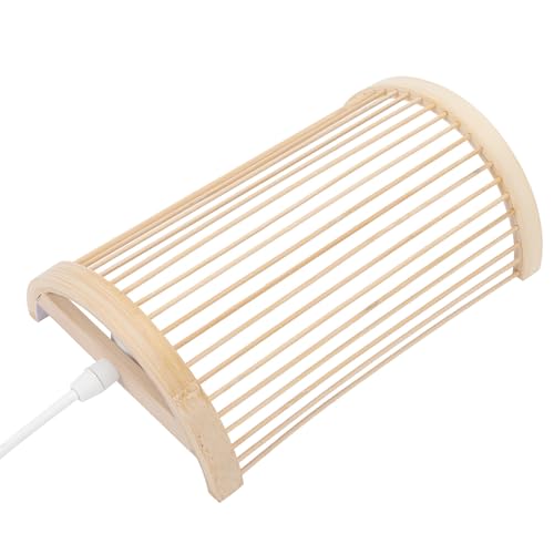 Lámpara de pared de material sintético beige con sistema de anclaje rápido y seguro
