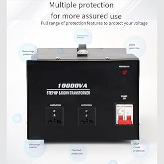 Lift Down Transformer 220V to 110V 120V to 230V Power Transformer Household Appliances Step Down Socket,1500VA