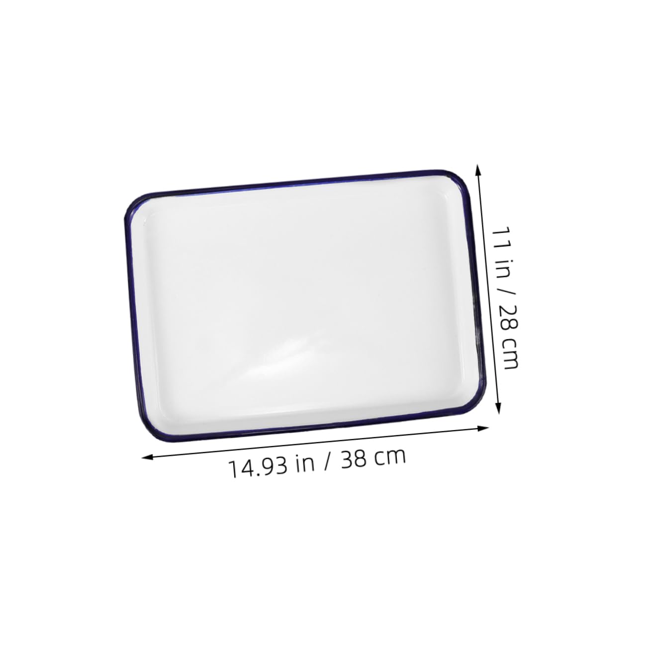 TOPPERFUN Teglia da Forno Smaltata per Cottura al Forno per Torte e Pane Resistente alle Alte Temperature e Facile da Pulire