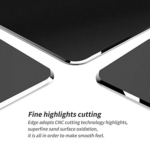 Image of VAYDEER Hard Black Metal Aluminum Mouse Pad Mat Smooth Magic Ultra Thin Double Side Mouse Mat Waterproof Fast and Accurate Control for Gaming and Office(Small 9.05X7.08 Inch)