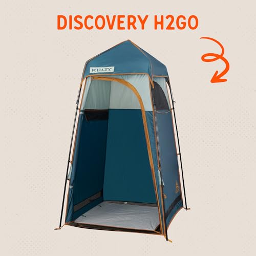 Kelty Discovery H2GO Privacy Shelter, Ducha portátil y refugio para cambiarse, entrada con cremallera, estructura de acero, autoportante miniatura 2