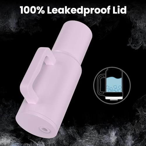 Image of enem Tumbler, Lavender Dream, Insulated Premium Vacuum Leak Proof Stainless Steel Travel Mug with Handle, Lid & Straw, 1.2L for Coffee, Iced Tea, or Water