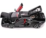 Lambo Countach LPI 800-4 Black with Red Interior Special Edition 1/18 Diecast Model Car 31459BK