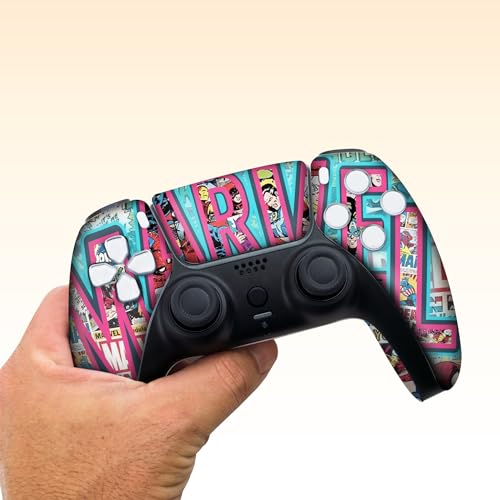 Image of Marrvel Custom PS-5 Controller Wireless compatible with Play-Station 5 Console by BCB Controllers | Proudly Customized in USA with Permanent HYDRO-DIP Printing (NOT JUST A SKIN)