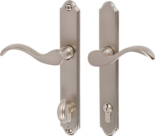 Rockwell Security Traditional Swing Door Handle Set with Cylinder Locking System Brass Brushed Nickel Finish Fits 1 3/4 Inch Thick Doors for Residential Use Rockwell Security Traditional Swing Door Handle Set with Cylinder Locking System Brass Brushed Nickel Finish Fits 1 3/4 Inch Thick Doors for Residential Use