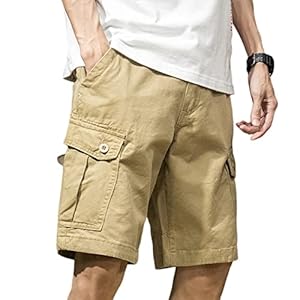 TOBILE Cargo Shorts Men New Men’s Summer Cargo Shorts Outdoor Multi-pocket Joggers Casual Cotton Work Wide-legged Men’s Shorts