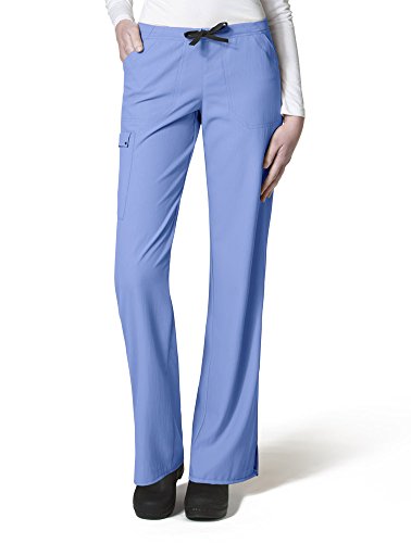 WonderWink Women's Easy Fit Cargo Scrub Pant, Ceil Blue, X-Small