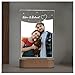 Geschenkfreude Acrylglas Foto personalisiert mit Namen - UV-Druck - beleuchteter Bilderrahmen LED - Valentinstags Geschenk f&uuml;r Ihn und Sie - Jahrestagsgeschenk f&uuml;r Freund und Freundin
