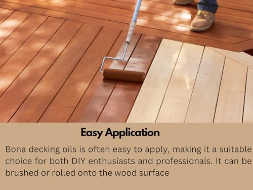 Image of Bona Decking Oil Neutral Shade (750 ml)(26 oz) Specially Designed for Outdoor Wood Oil for Decks, Patios & Outdoor Furniture | Weather-Resistant, Protective, Enhances Natural Wood Grain