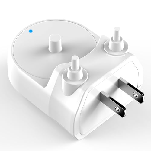 Replacement Charger Base for Philips Sonicare Electric Toothbrush Charger Base for HX6100/HX4100/HX3000/HX6000/HX8000/HX9000 Series US Plug Direct Wall Charger Hygienic White