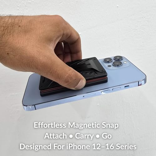 Magnetic Carbon Fiber Aluminum Wallet – Credit Card Holder with Money Clip & AirTag Slot – RFID Blocking, Tactical-Grade, Everyday Carry Design4