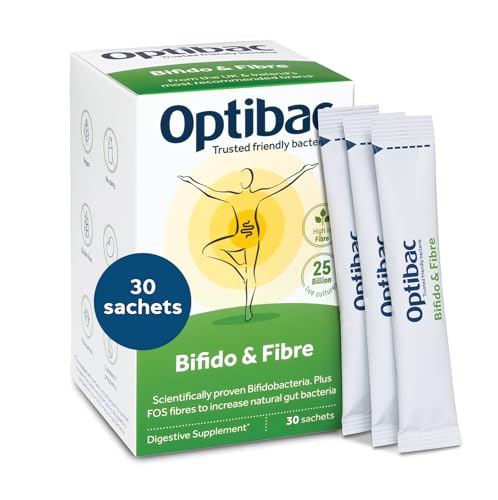 OptiBac Bifidobacteria & Fibre | Suplemento Natural de 5 Mil Mill...