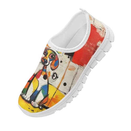 Girls Shoes Kids Walking Shoes Mesh Knit Slip on Sneakers Lightweight Tennis Running School Grade Sneakers4