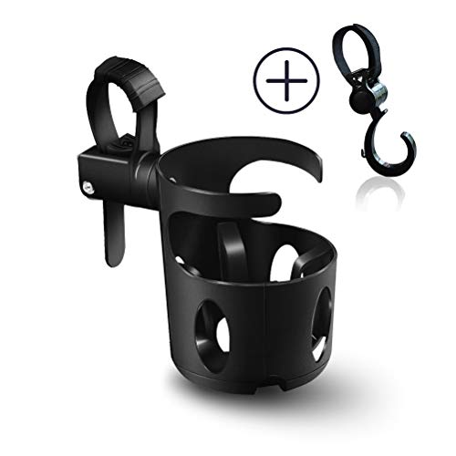 MagiqueW Universal stroller Cup Holder with Stroller Hook, Fits Travel Mugs, Water Bottles Sippy Cups, 360° Rotation Handle Bar Mount for Baby Stroller,Bike,Pushchair,Wheelchair, Motorcycle MagiqueW Universal stroller Cup Holder with Stroller Hook, Fits Travel Mugs, Water Bottles Sippy Cups, 360° Rotation Handle Bar Mount for Baby Stroller,Bike,Pushchair,Wheelchair, Motorcycle