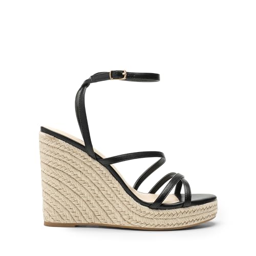 Image of DREAM PAIRS Women's Strappy Espadrille Wedge Sandals