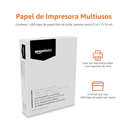 La mejor comparación de Hojas blancas tamaño carta para comprar online. 23 La mejor comparación de Hojas blancas tamaño carta para comprar online. 15