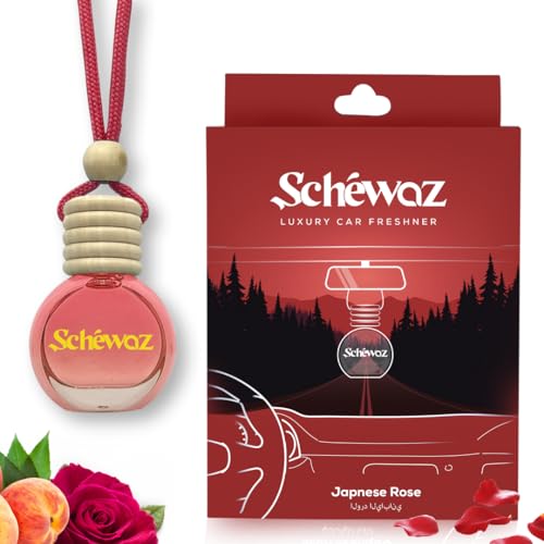 Image of SHIVAJI Wild Berry Car Hanging Perfume with Wooden Cap,Pack of 1 (10ml, JapaneseRose)