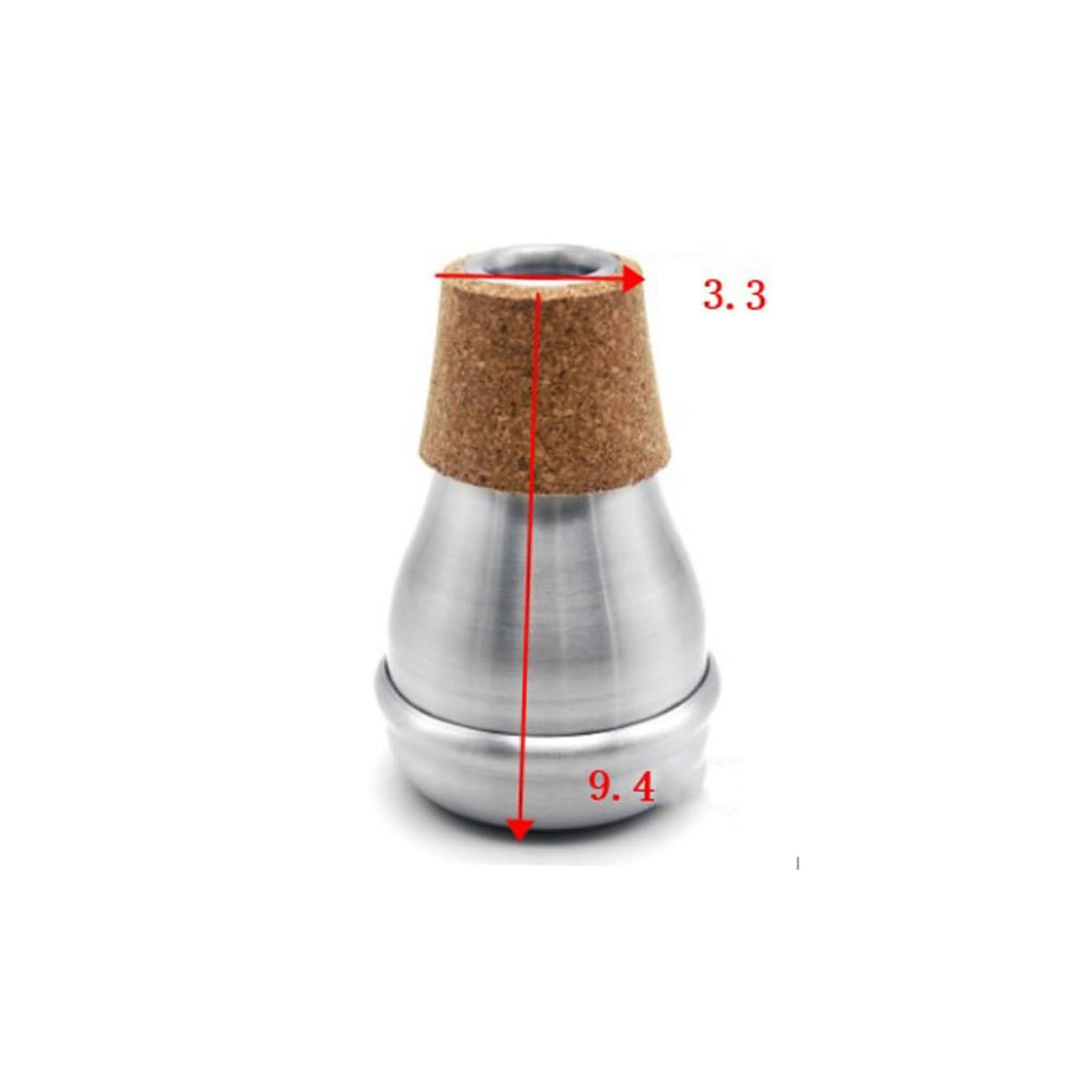 Silenziatore 1 in Pezzo Alluminio per Tromba Portatile | Dispositivo Muto per Musica Jazz, Mini Muffler Compatto, Accessorio Singolo