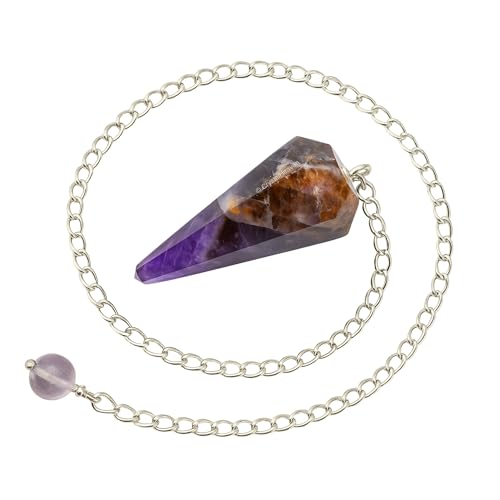 Image of Certified Amethyst Chevron Pendulum Dowsing Tool