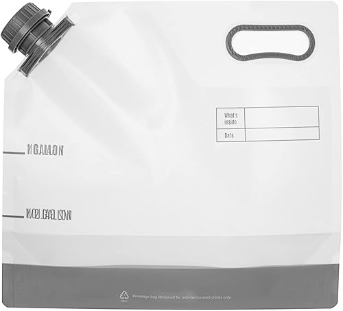 Miniatura 7 de Restaurantware Cater Tek - Contenedores de agua de 1 galón, 10 bolsas para bebidas, plegables, incluye tapas a prueba de manipulaciones, bolsas de