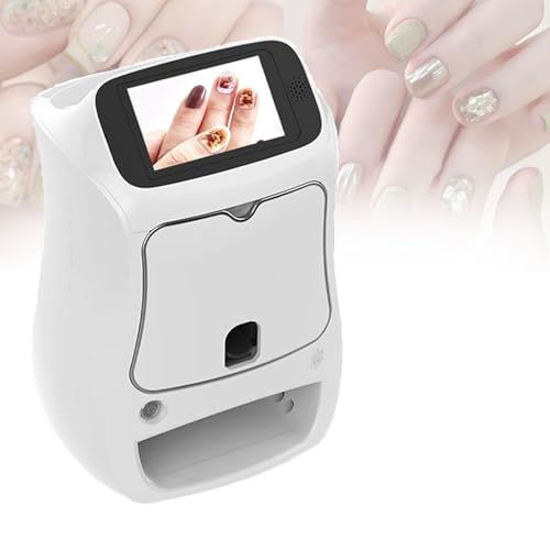 PweKzxt Machine à Manucure, Imprimante D'Ongles Intelligente Automatique, Machine De DéCoration...