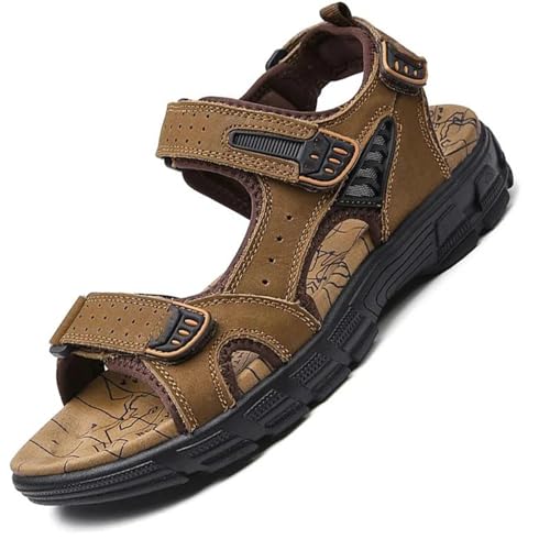Mens Summer Genuine Leather Sandals Men Outdoor Casual Lightweight Sandal2