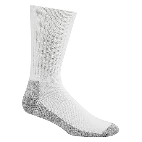 Wigwam At Work Crew 3-Pack S1221 Sock, White/Sweatshirt Grey Lt - LG Cover