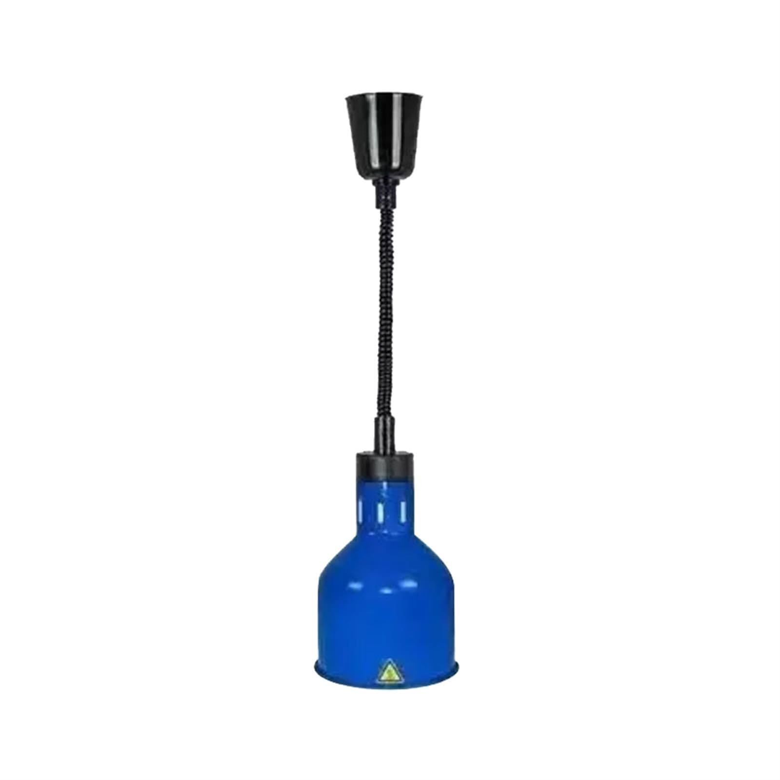 Lampada for la conservazione del Calore degli Alimenti, Lampada riscaldante for Verdure, lampadario for Cucina d'hotel, Lampada Retrattile for la conservazione del Calore, Argento(Blue)