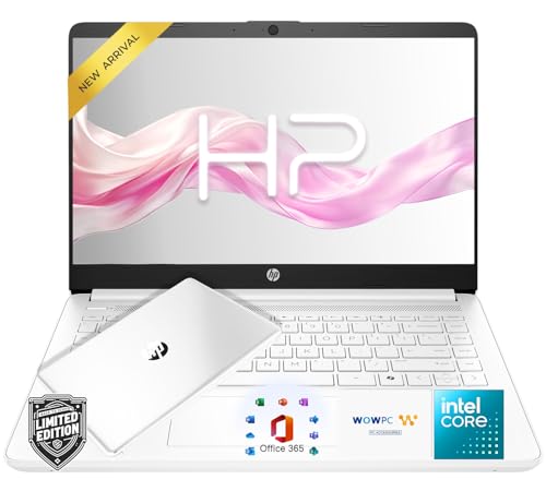 Image of HP Ultrabook Laptop with Copilot AI • 4GB RAM • 64GB SSD • Intel Core • Microsoft Microsoft 365 Included • Long Battery Life • Windows 11 • no Mouse • Lightweight Student Computer
