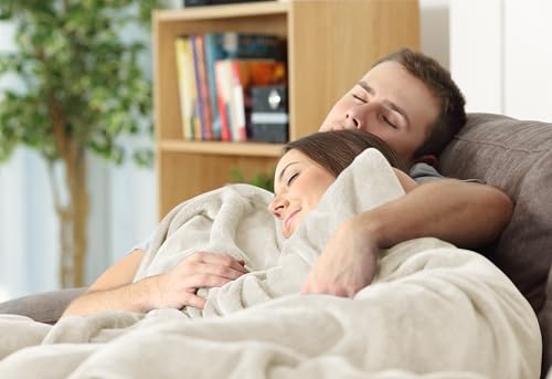 Image of Utopia Bedding Fleece Blanket Queen Size Linen (90x90 Inches) Ultra Soft Warm Lightweight Microfiber Breathable Anti-Static Cozy Bed Blanket, All-Season Home Decor Gift for Men & Women