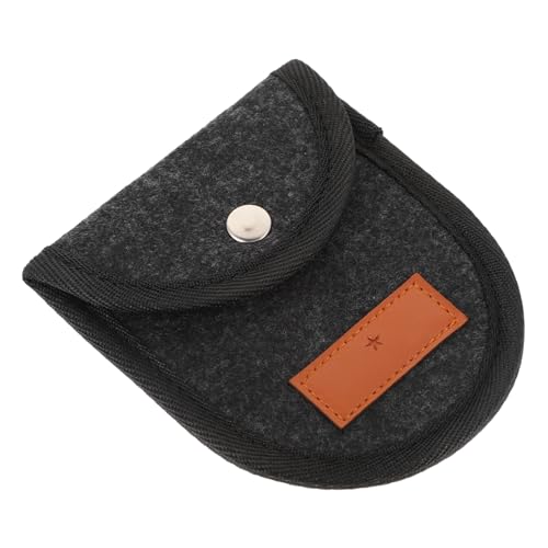 Kisangel 1Pc Guitar Picks Storage Bag Compact Felt Holder for Acoustic and Electric Guitar Picks Easy to Carry Pouch with Strong Internal Clamp for Securely Organizing Your Picks